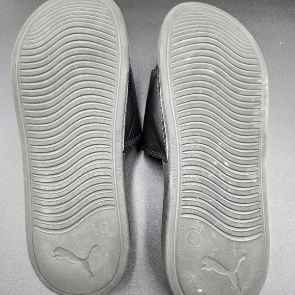 KIDS PUMA COOL CAT DRIP BX PS SLIDES BLACK/WHITE SIZE 3C - Picture 3 of 4